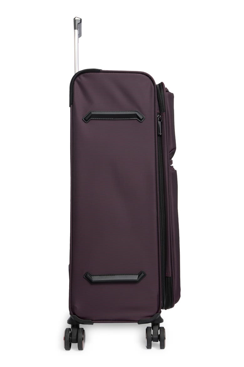 Debutant Softshell Expandable Spinner Luggage, Alternate, color, PLUM