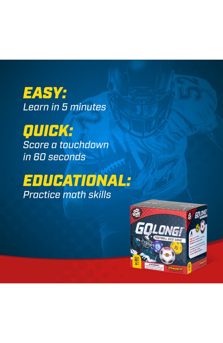 Zobmondo!! Football Dice Game, Alternate, color, Multicolored