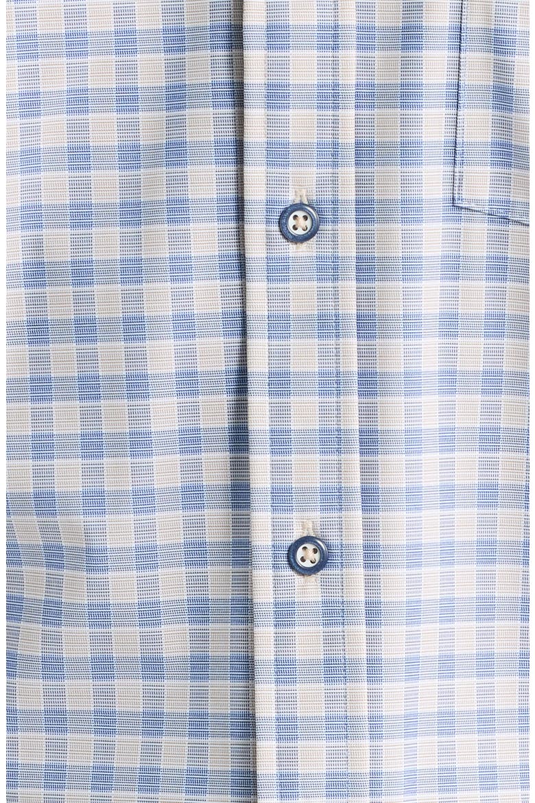 XC+™ Motion Gingham Check Knit Button-Up Shirt, Alternate, color, TAN/ NAVY TWO-TONE GINGHAM