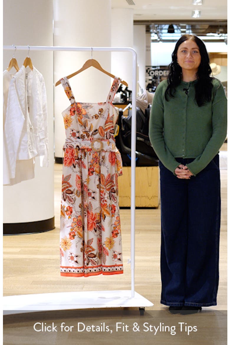 Floral Print Midi Sundress video