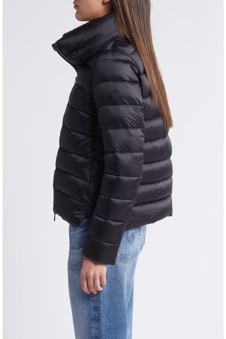 Elly Water Resistant Puffer Jacket, Alternate, color, BLACK