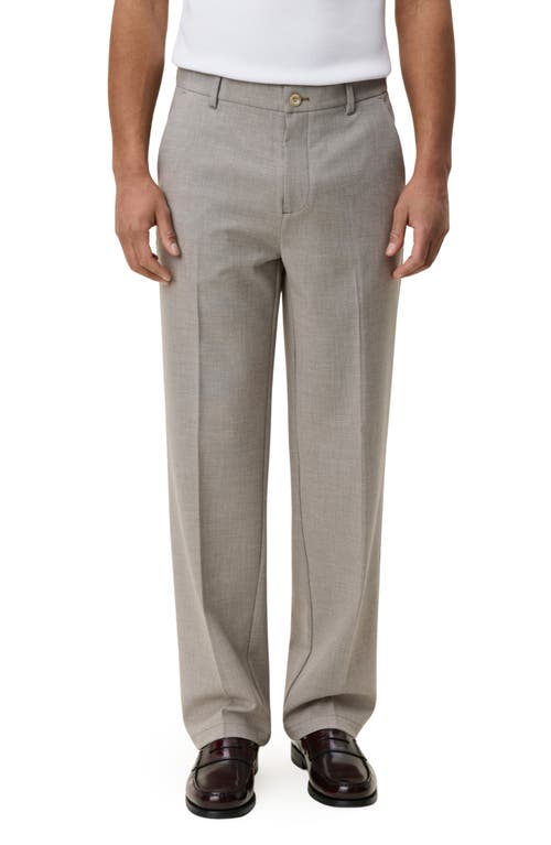 Les Deux Mini Check Pleated Pants in Bungee Cord Brown at Nordstrom, Size 36 X 32