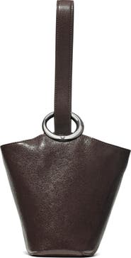 Kate Spade New York halo glazed leather mini bucket bag