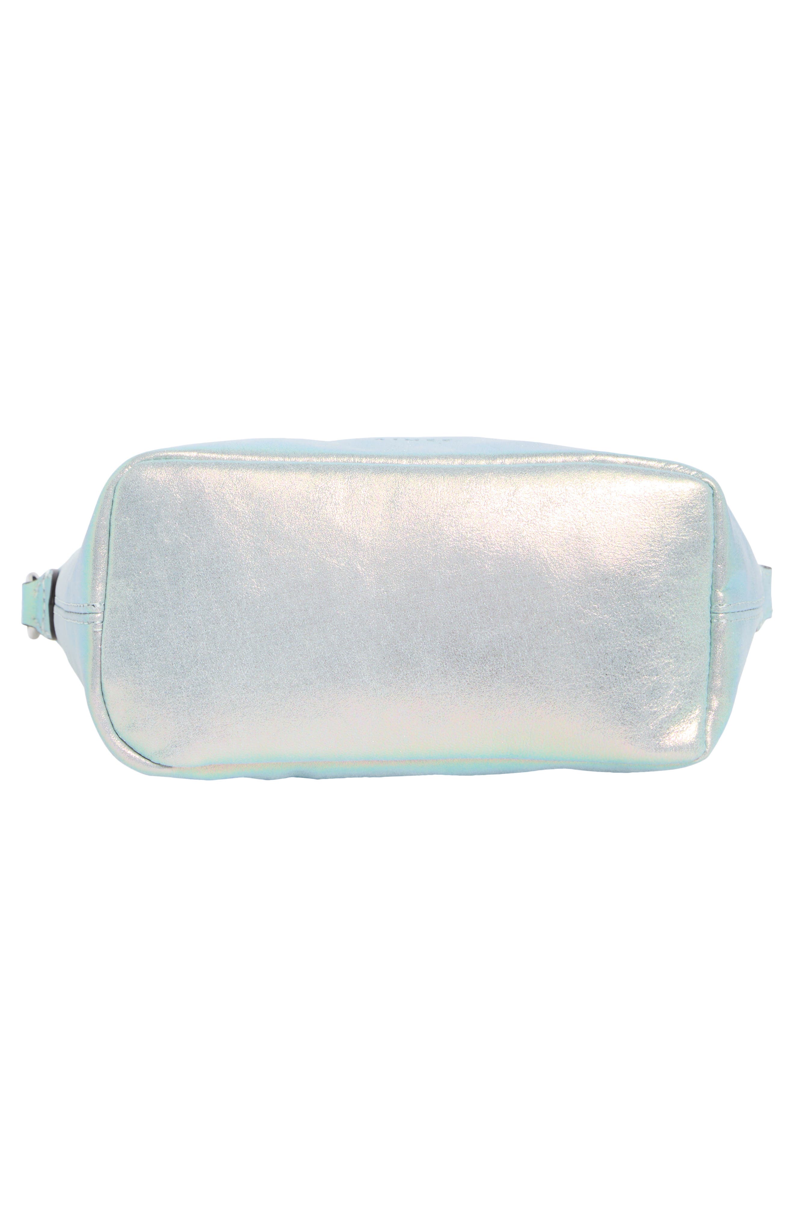 Escape Pouchette Shoulder Bag, Alternate, color, MIRROR BLUE IRIDESCENT
