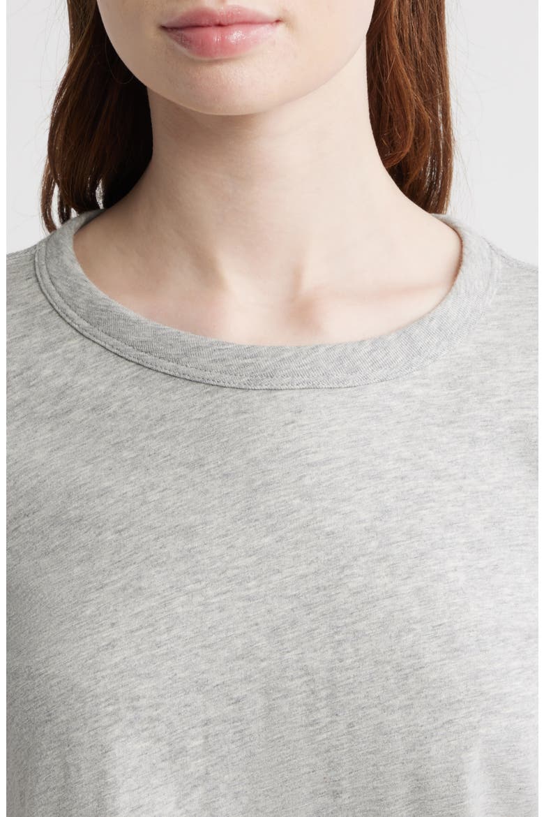 The Slub Cotton T-Shirt, Alternate, color, HEATHER GREY