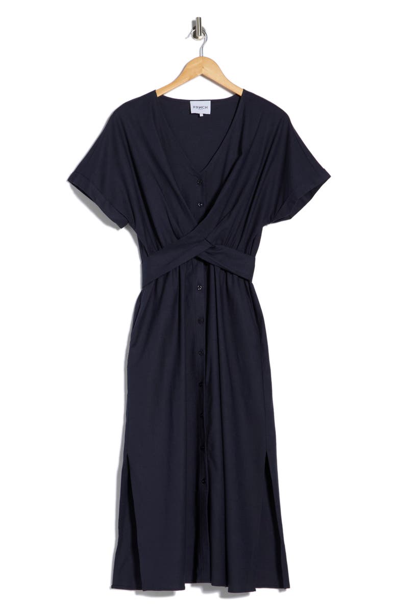 FRNCH Perrine Halter Neck Dress, Alternate, color, Bleu Marine