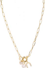 ARGENTO VIVO Paperclip Charm Necklace