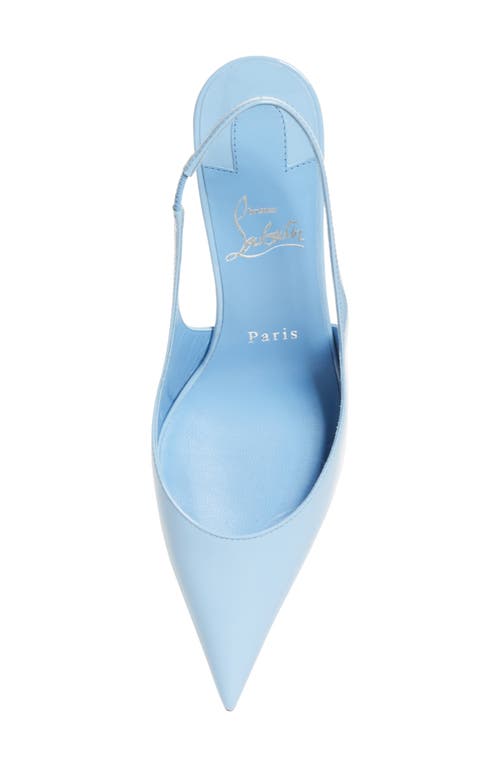Christian Louboutin Miss Z Pointed Toe Slingback Pump In Blue