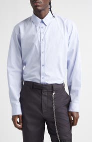 Martine Rose Classic Logo Stripe Button-Up Shirt