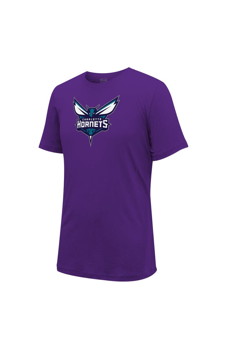 Stadium Essentials Unisex Stadium Essentials Purple Charlotte Hornets Primary Logo T-Shirt, Alternate, color, 
