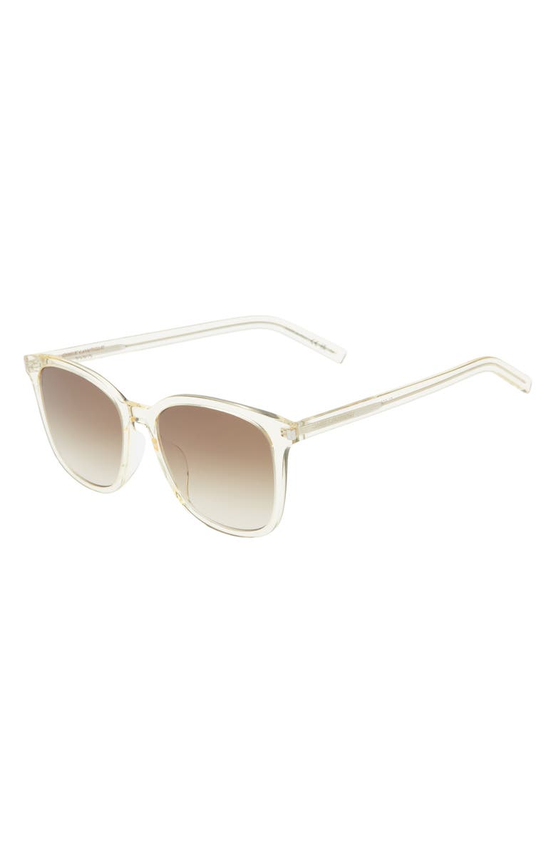 Saint Laurent 56mm Round Sunglasses, Alternate, color, 