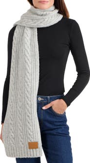 Vince Airspun Cable Knit Scarf