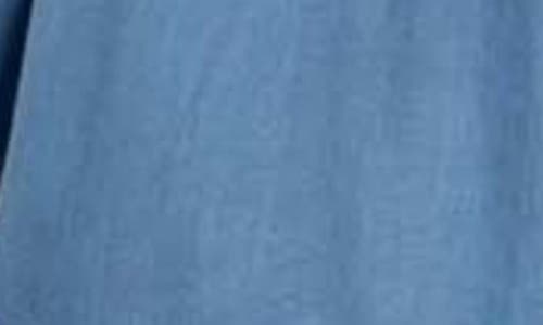 BLU PEPPER BLU PEPPER RUFFLE EMPIRE WAIST CHAMBRAY MINIDRESS 