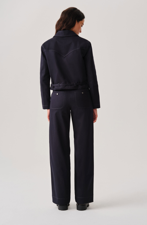 Leman Mercer Sloane Jacket In Blue