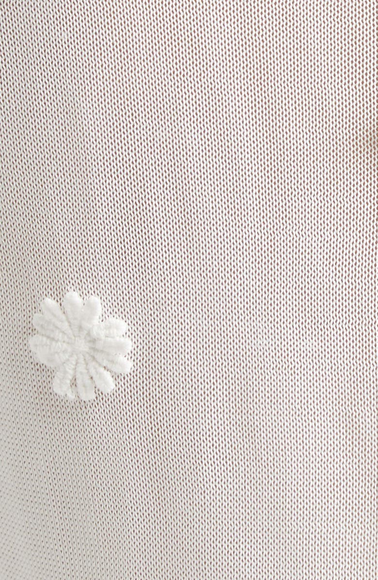 Altuzarra Carter Flower Appliqué Sweater, Alternate, color, 000102 Ivory