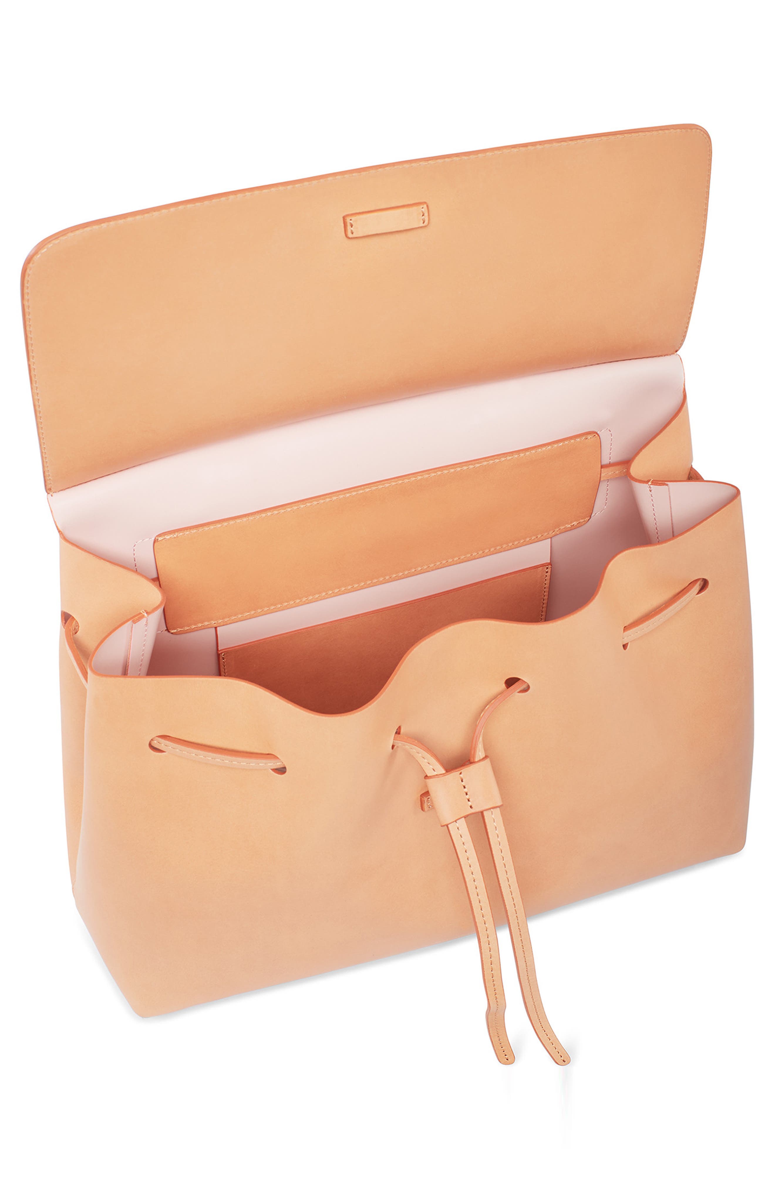 Mini Lady Leather Bag, Alternate, color, CAMMELLO/ ROSA