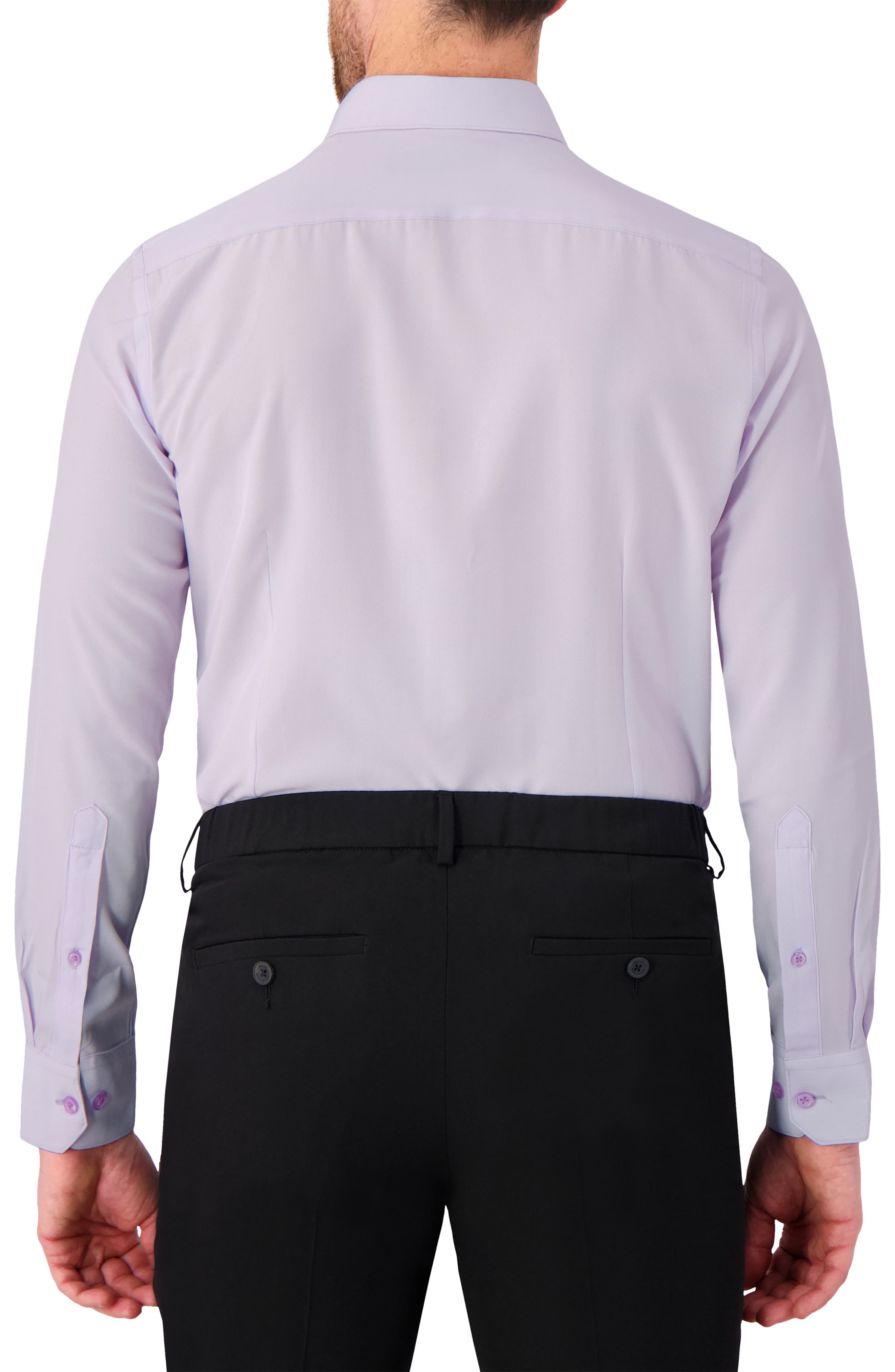 Slim Fit 4-Way Stretch Button-Up Shirt - image 2