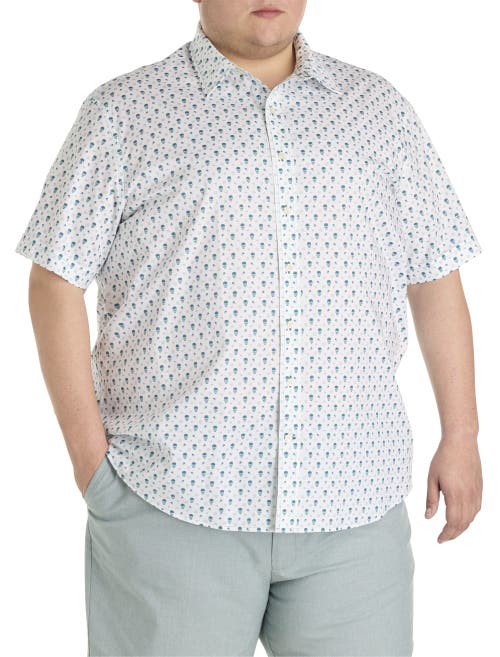 Synrgy By Dxl Big & Tall Skull Print Sport Shirt