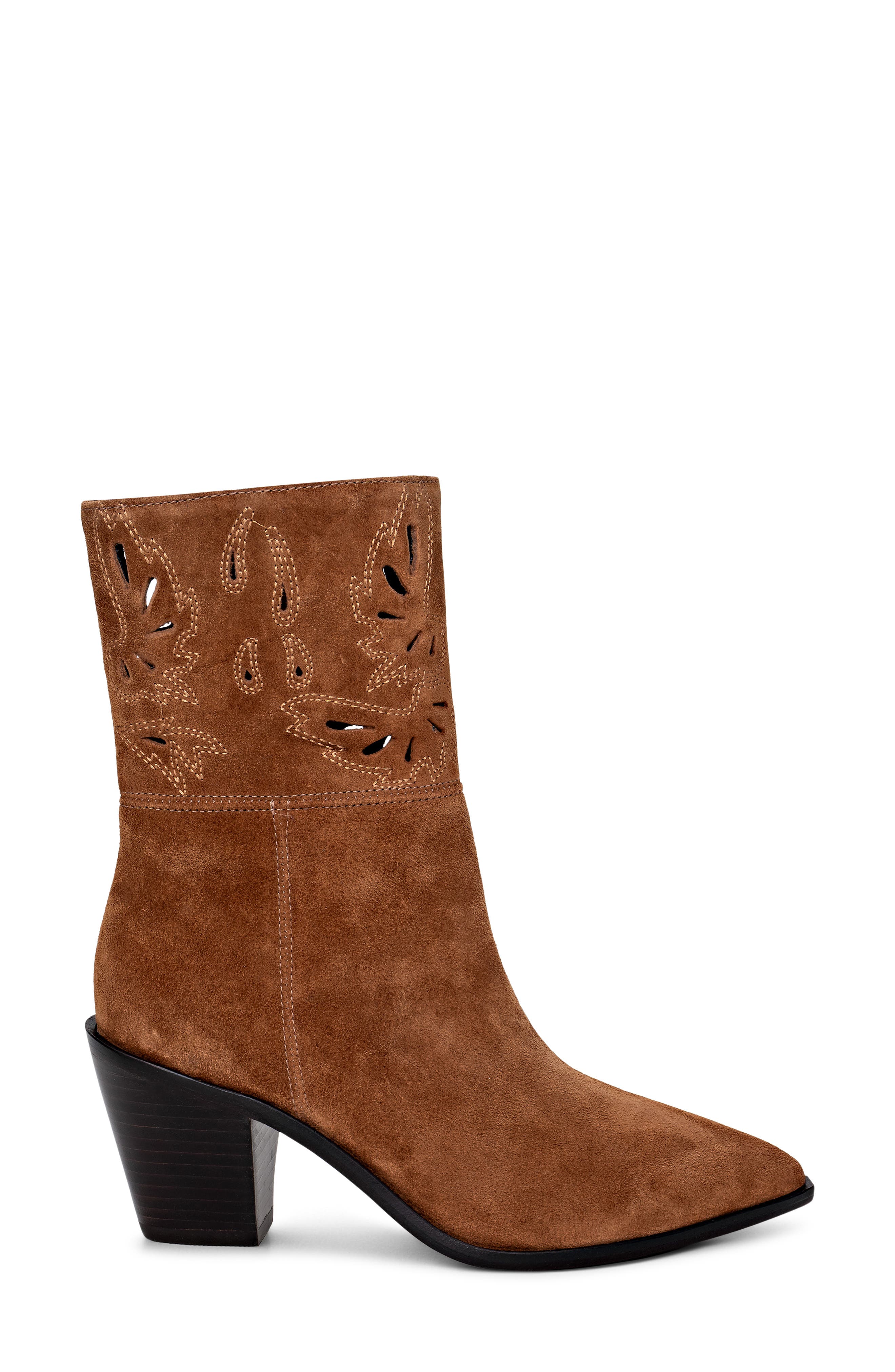 L'AGENCE Anne Western Boot, Alternate, color, Buckskin Suede