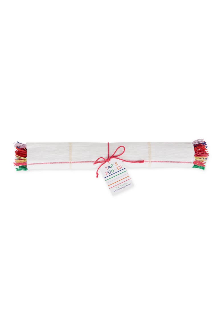 Party Stripe Rib Table Runner, Alternate, color, Party Stripe
