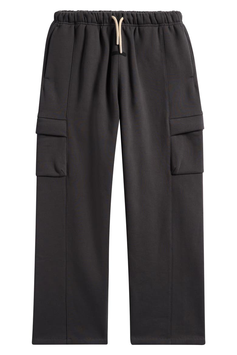 Kids' Cotton Blend Fleece Cargo Pants, Main, color, IRON GREY