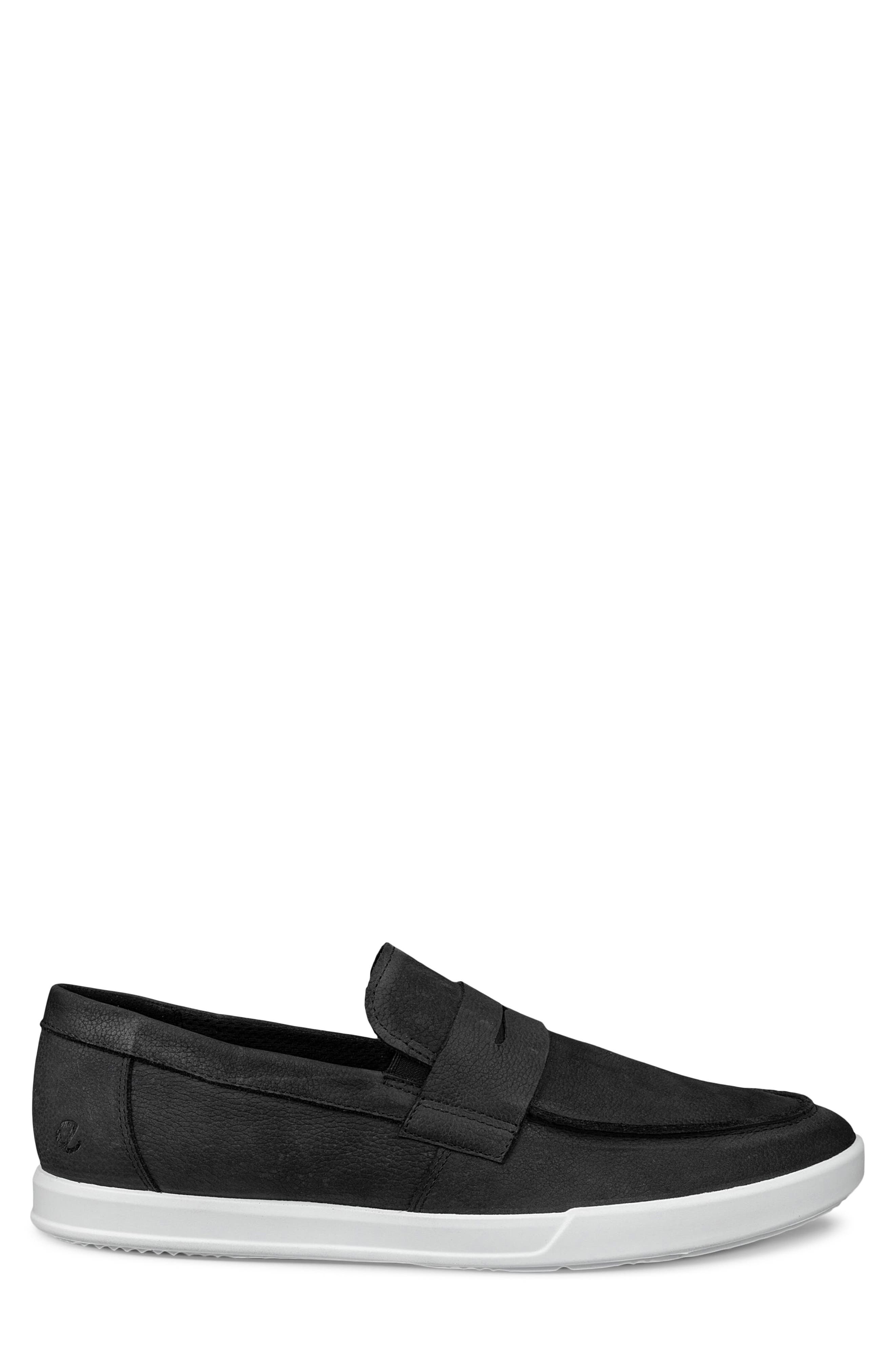 ECCO Travel Penny Loafer, Alternate, color, Black