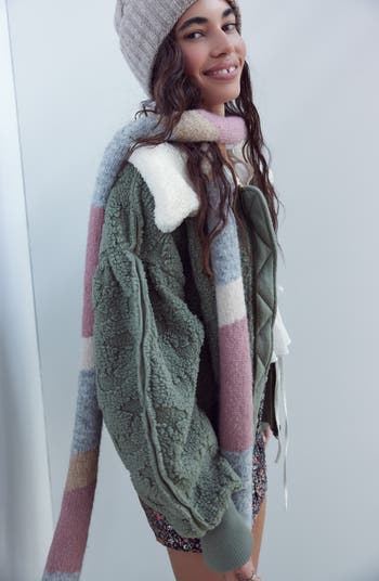 Cozy Up Textured Fleece Cardigan