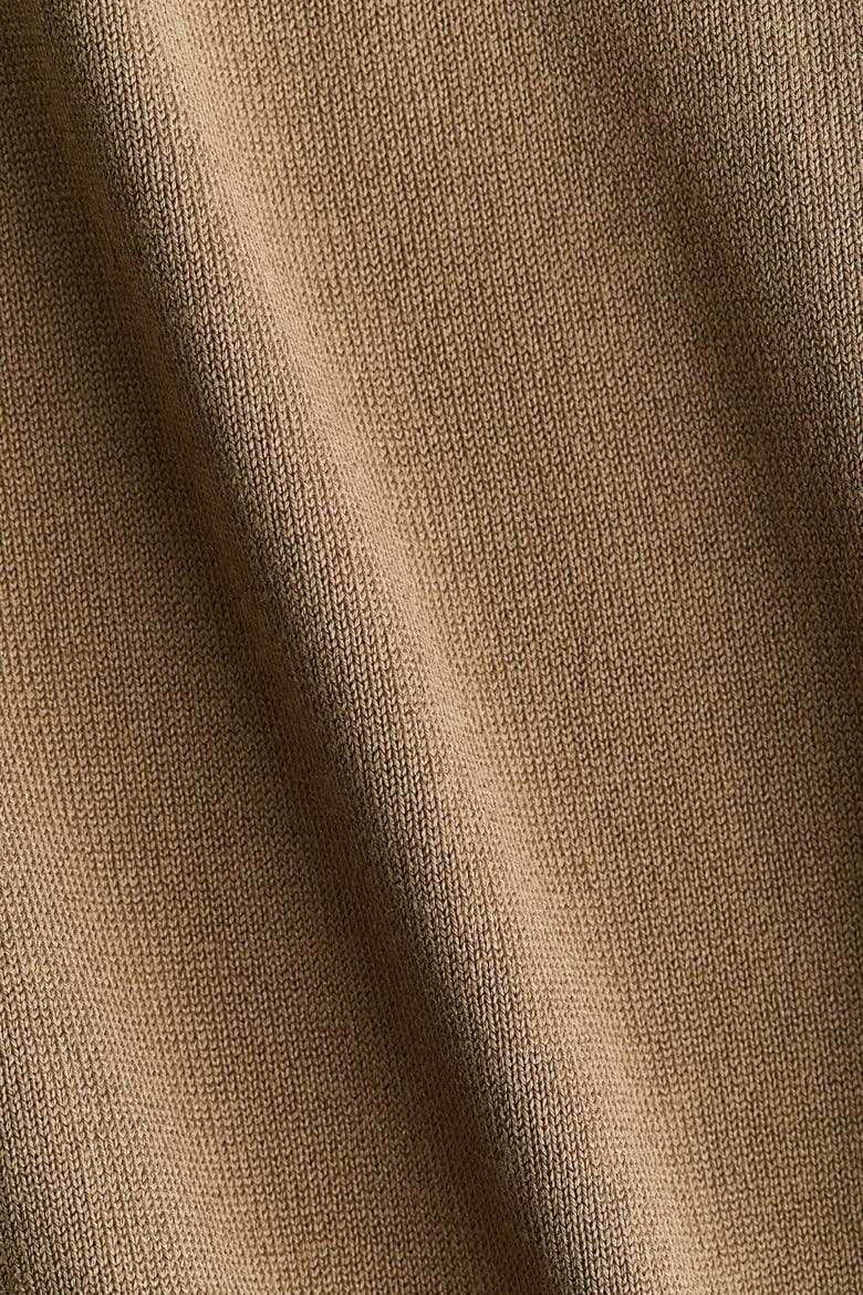 Cap-sleeved Fine-knit Top, Alternate, color, Light khaki green