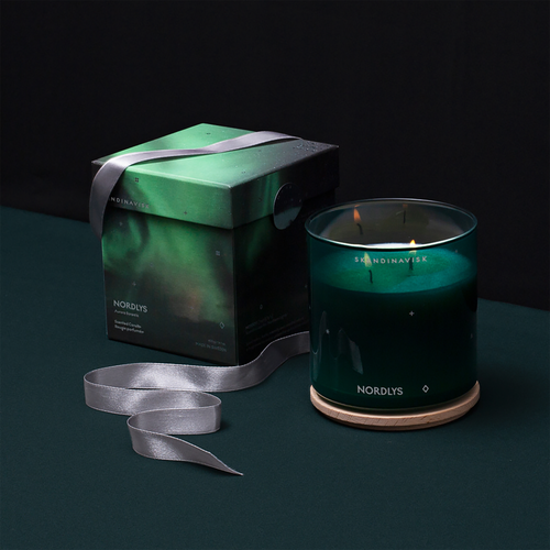 Skandinavisk Nordlys Scented Candle 400g In Green