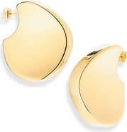 Bottega Veneta Large Disc Earrings