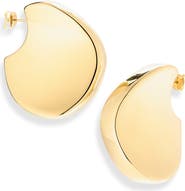 Bottega Veneta Large Disc Earrings