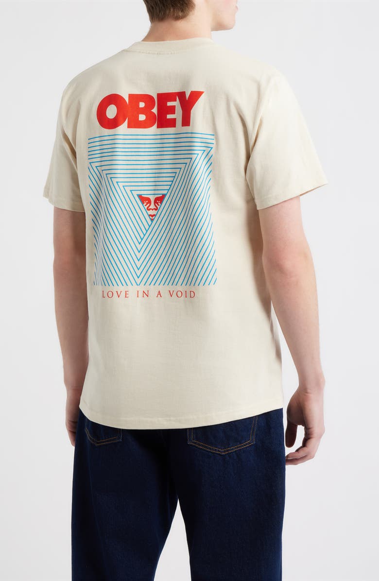 Obey Love In A Void Graphic T-Shirt, Alternate, color, Cream