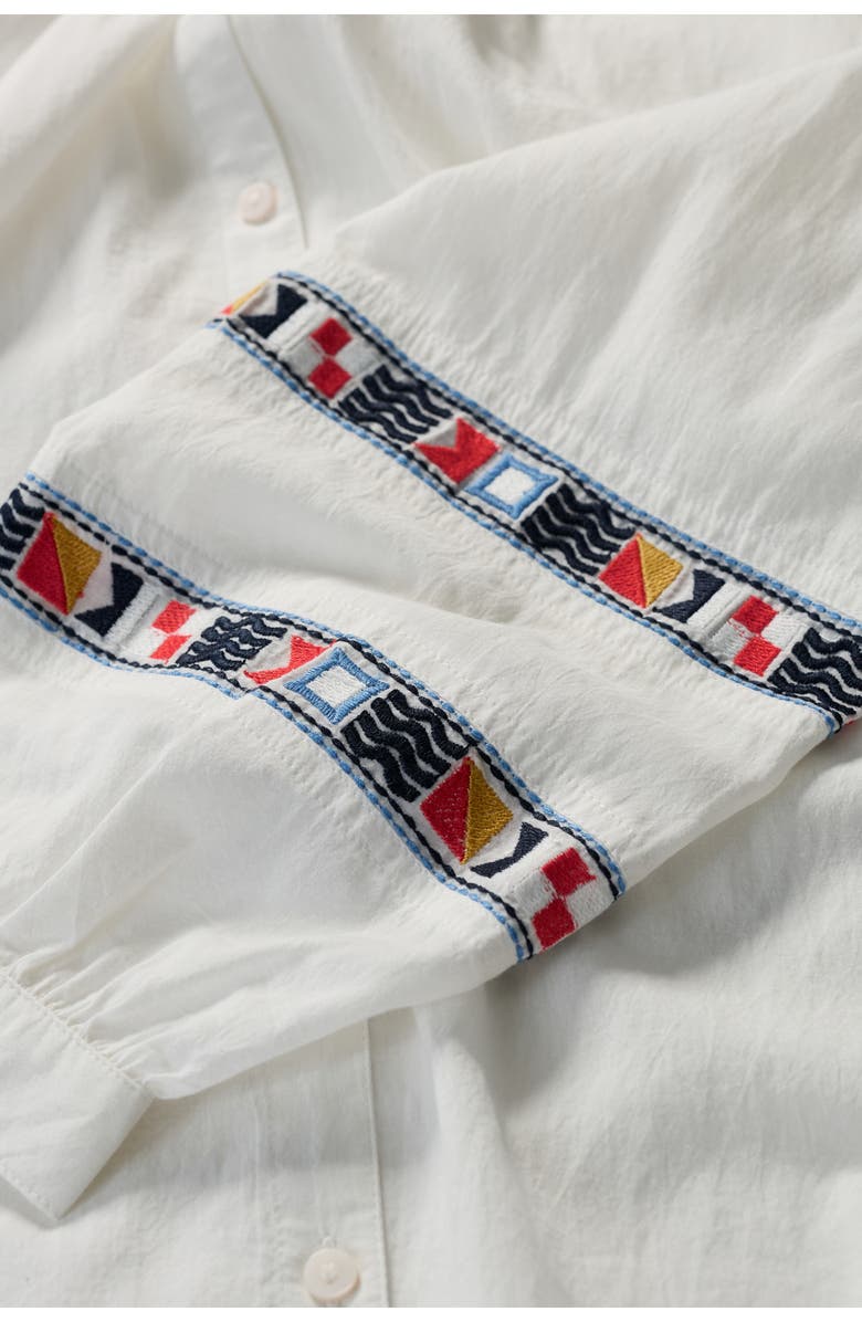 Seasalt Cornwall Weaving Sea Organic Cotton Peasant Shirt, Alternate, color,