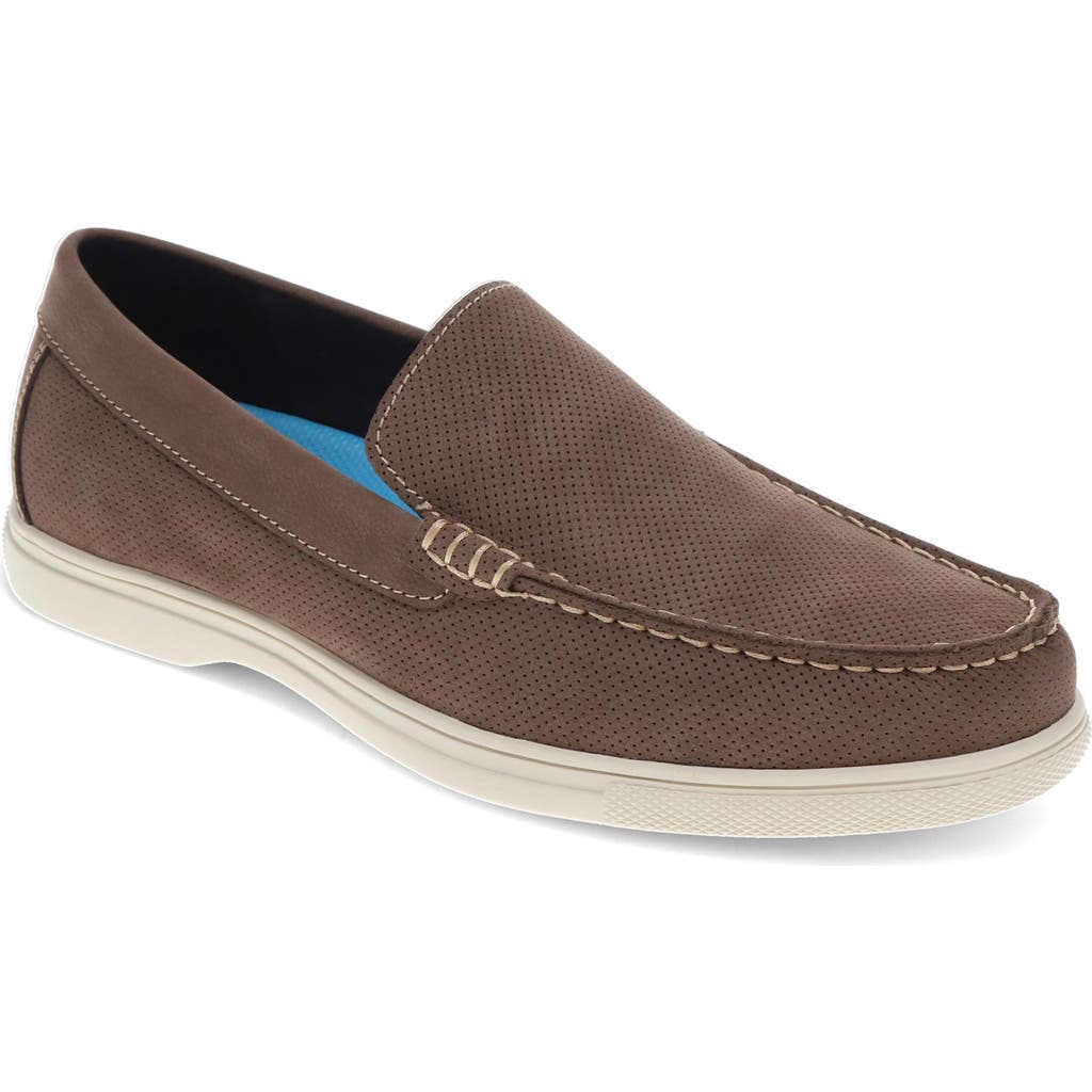 Dockers Mens Bancroft Genuine Leather Casual Slip On Loafer Shoe In Taupe