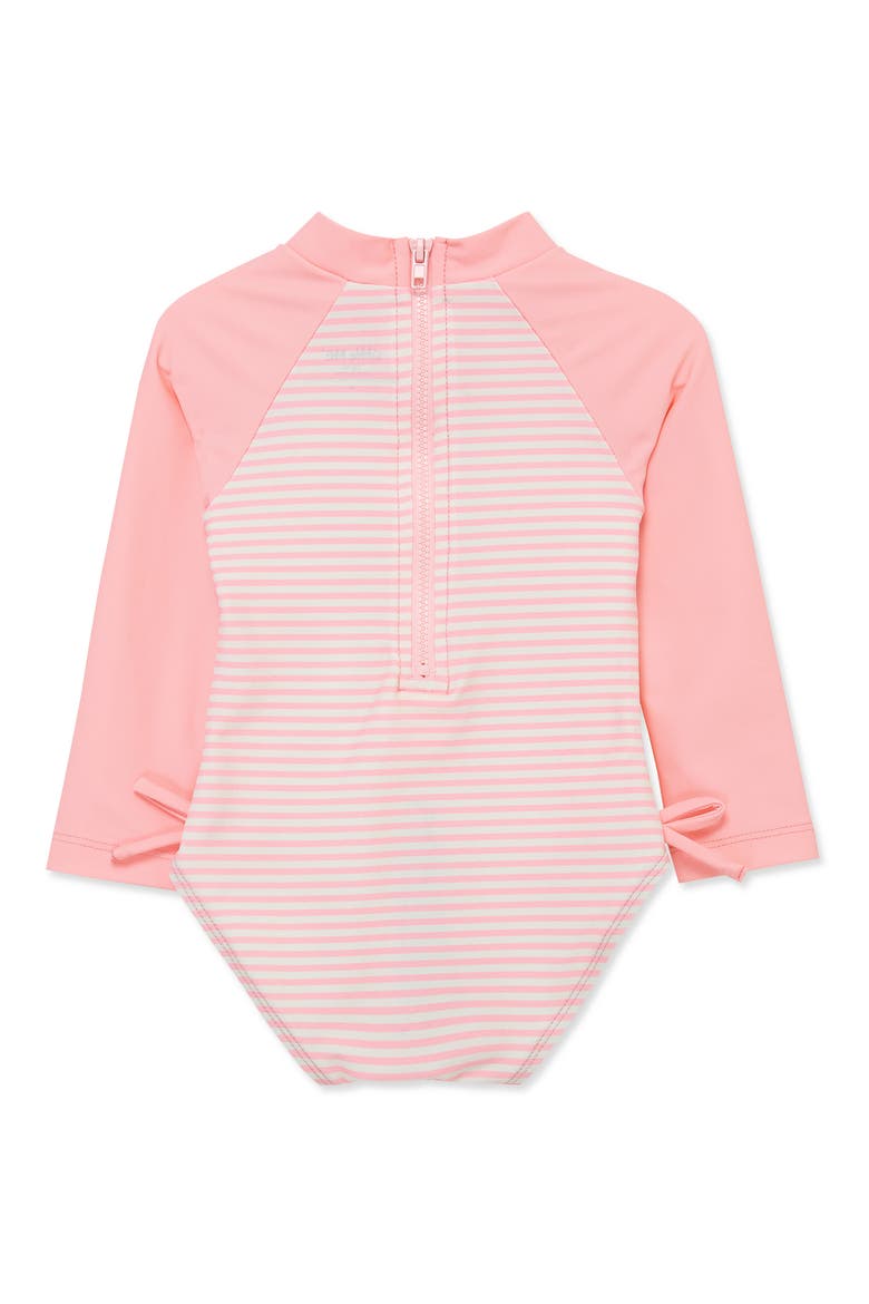 Pineapple UPF 50+ One-Piece Rashguard, Alternate, color, PINK