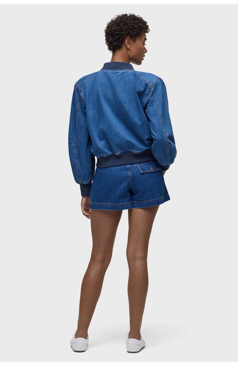 Hudson Jeans Denim Bomber Jacket, Alternate, color, Lottery