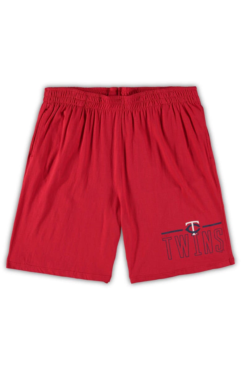 CONCEPTS SPORT Men's Concepts Sport Navy/Red Minnesota Twins Big & Tall T-Shirt & Shorts Sleep Set, Alternate, color, Navy