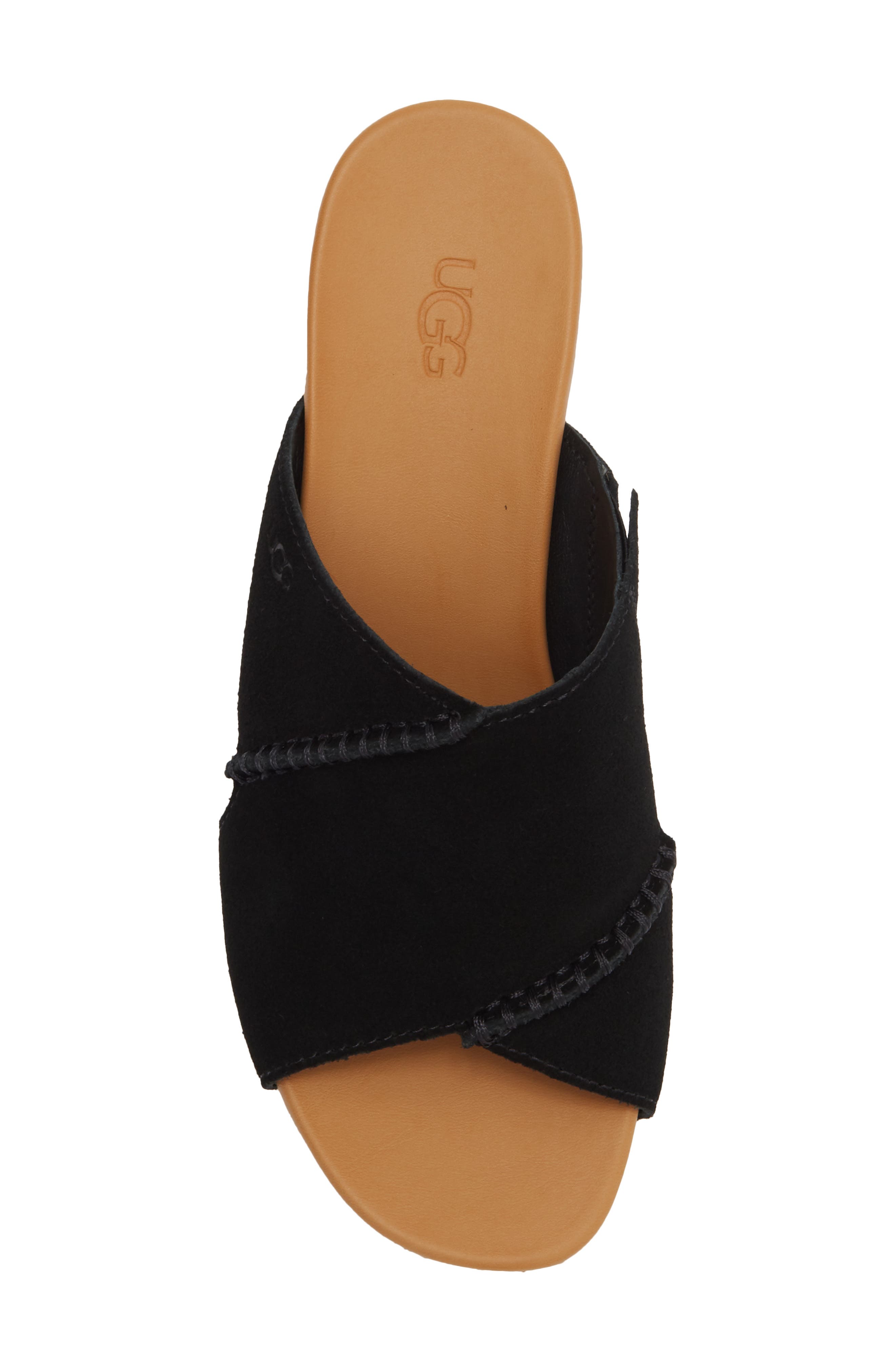 UGG<sup>®</sup> Taia Wedge Heel Sandal, Alternate, color, Black