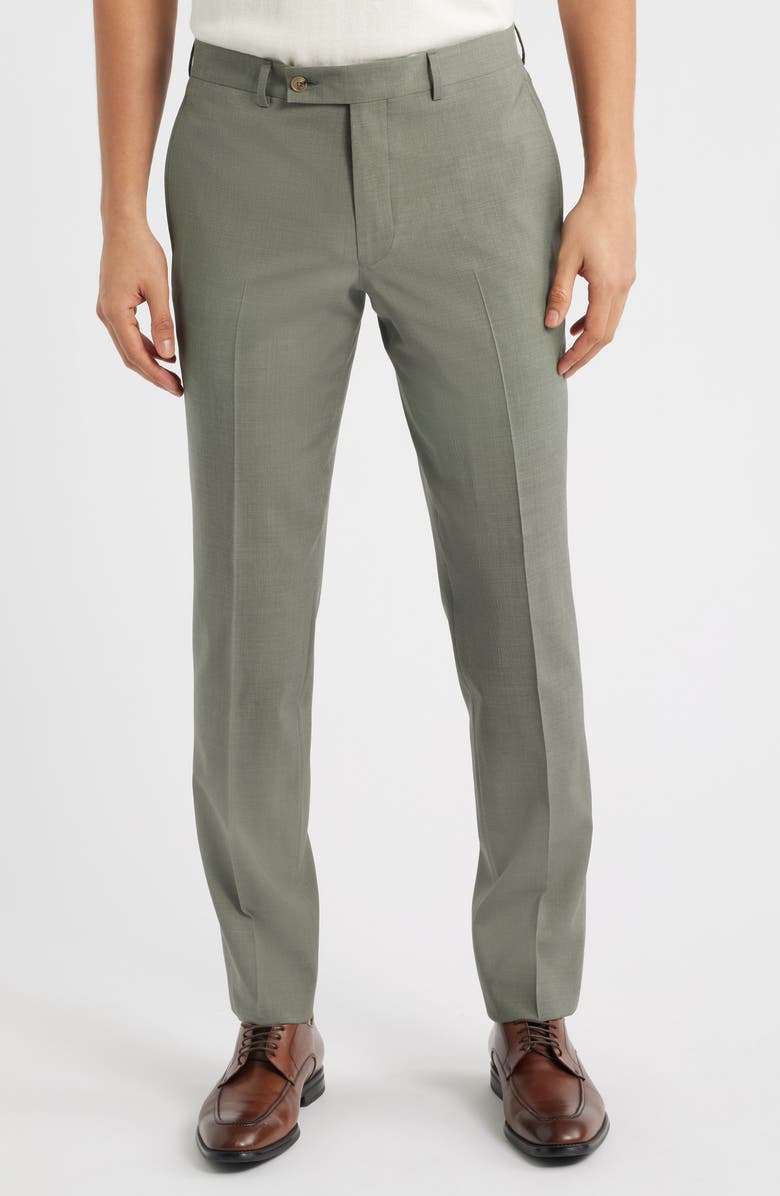 Jack Victor Esprit Contemporary Fit Sage Green Wool Blend Suit, Alternate, color, Sage