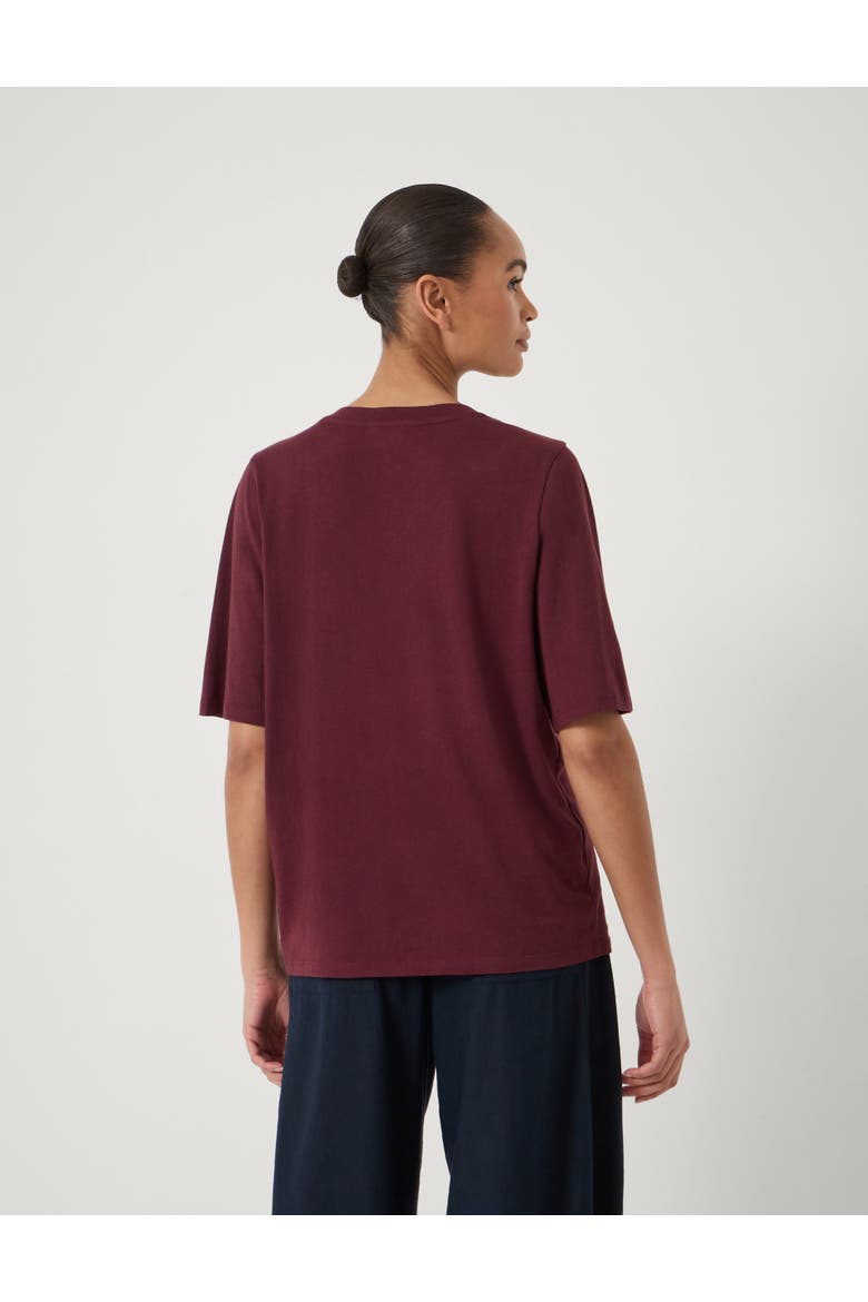 Reece V-Neck Drapey T-Shirt, Alternate, color, Candy Pink