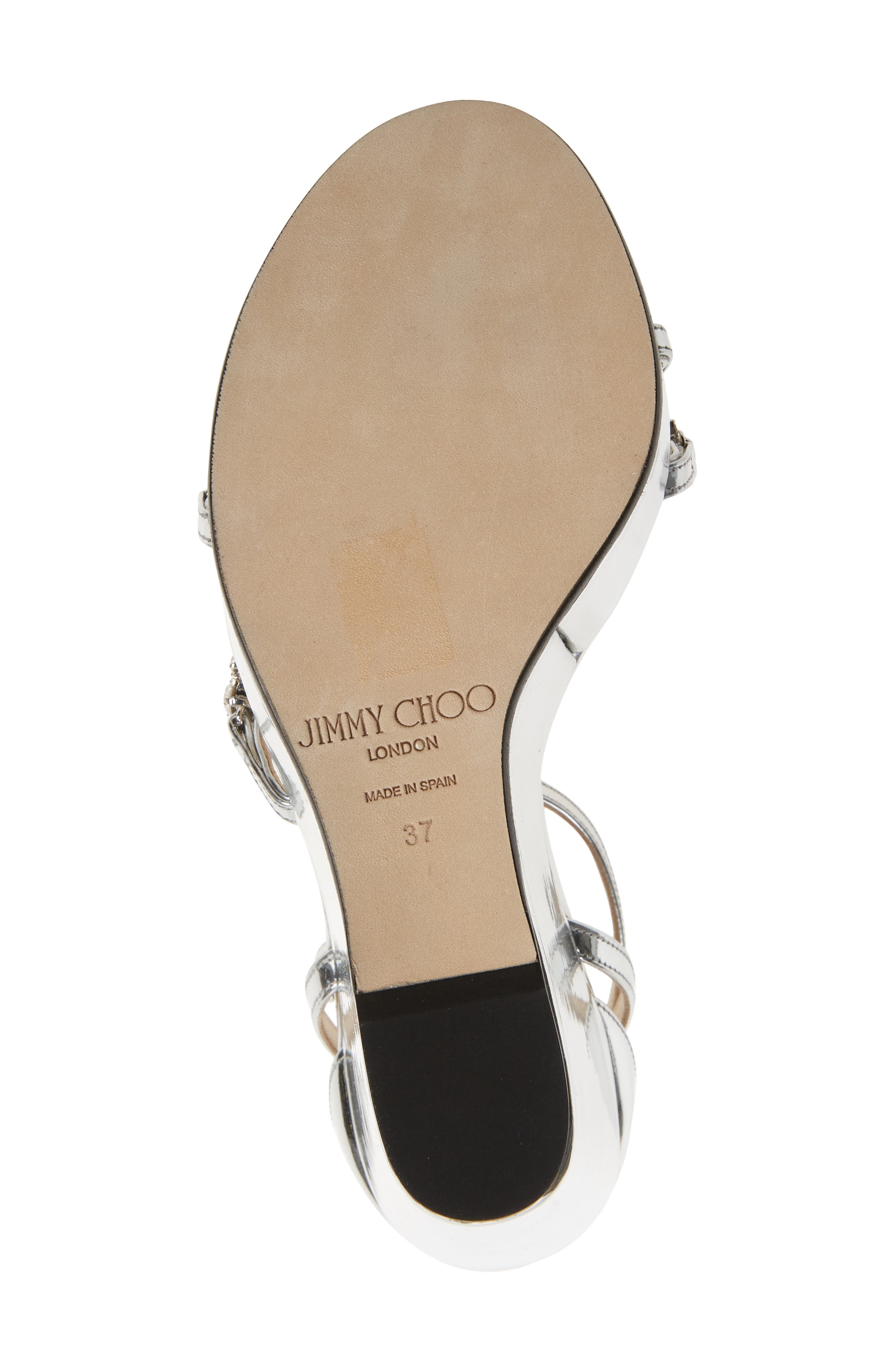 Jimmy Choo Bing Crystal Embellished Platform Wedge Sandal, Alternate, color, 