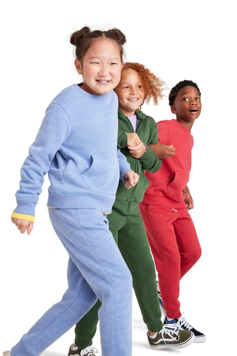 Cozy Fleece Jogger, Alternate, color, Heather Vintage Blue