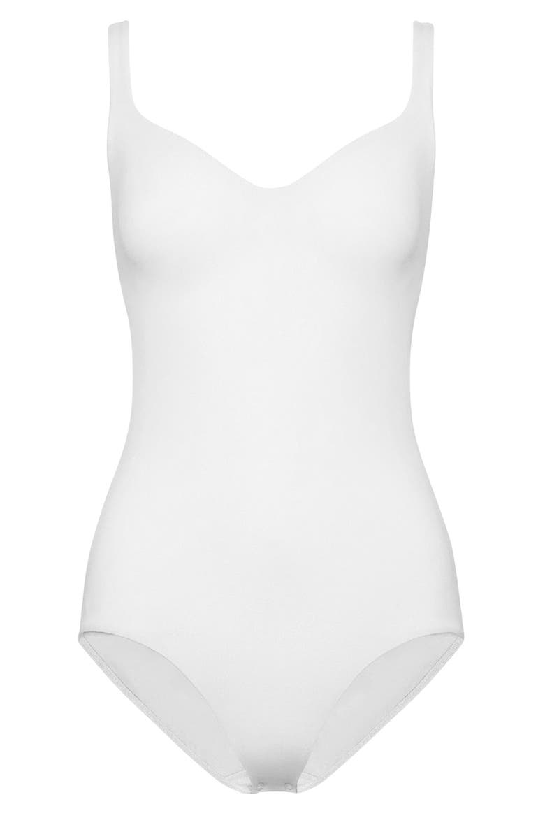 Mat De Luxe Underwire Shaping Bodysuit, Alternate, color, WHITE