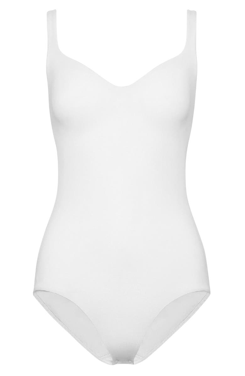 Wolford Mat De Luxe Underwire Shaping Bodysuit, Alternate, color, White