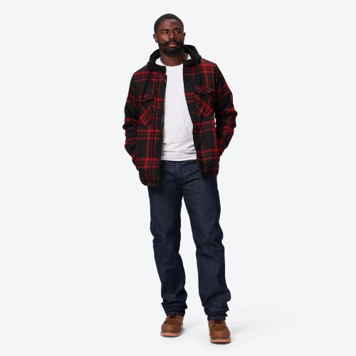 Mobile Warming Flannel Heated Hooded Jacket In Multi
