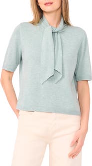 Halogen® Tie Neck Top