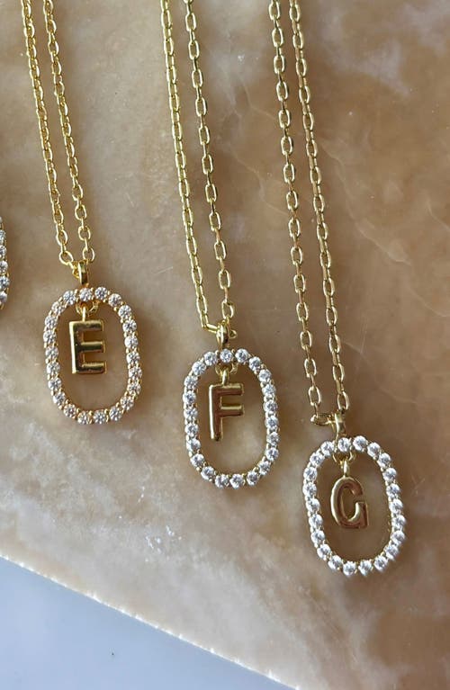 Adornia Floating Letter Initial Cubic Zirconia Pendant Necklace