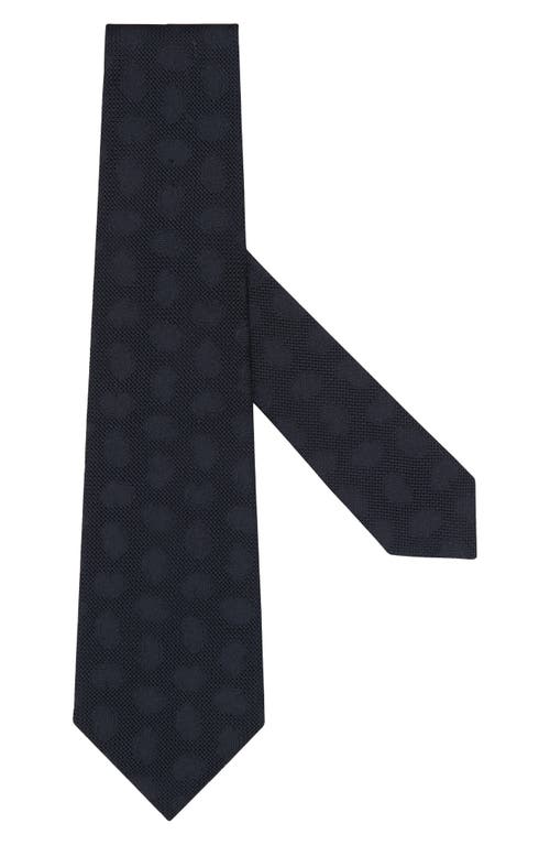 ZEGNA TIES Paisley Silk Tie in Navy 