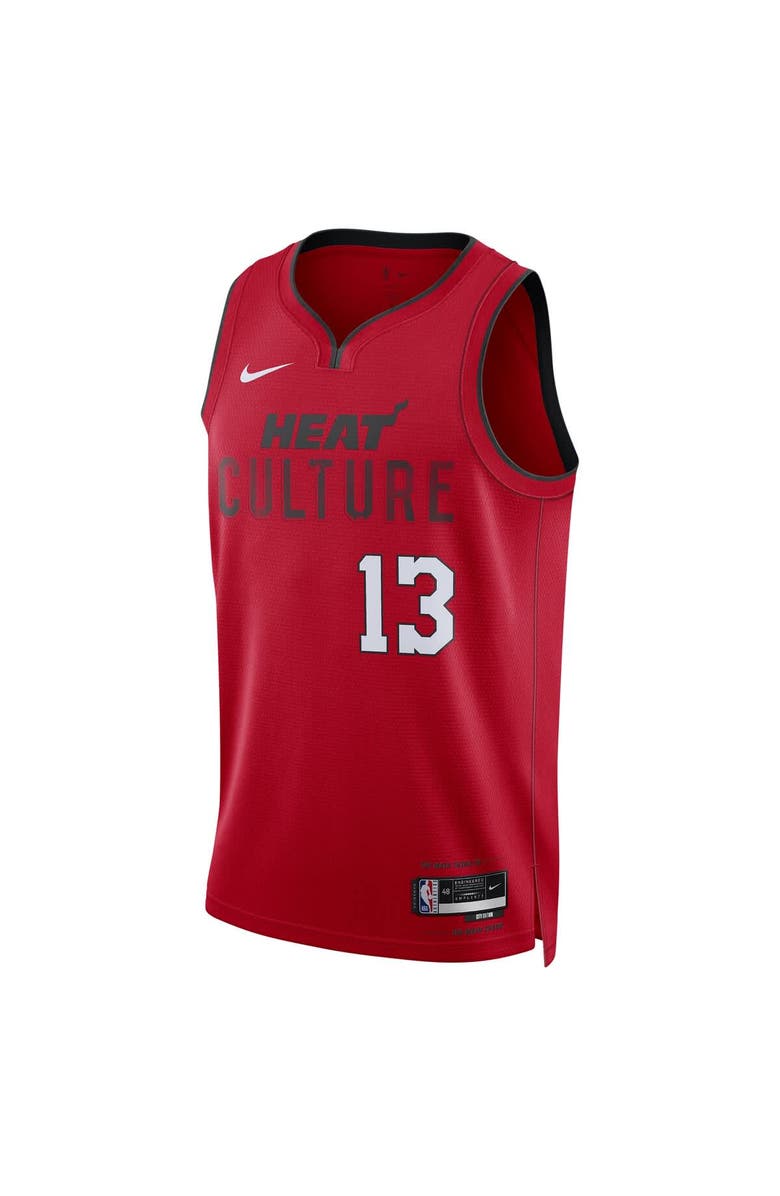 Nike Unisex Nike Bam Adebayo Red Miami Heat 2024/25 Swingman Player Jersey - City Edition, Alternate, color, 