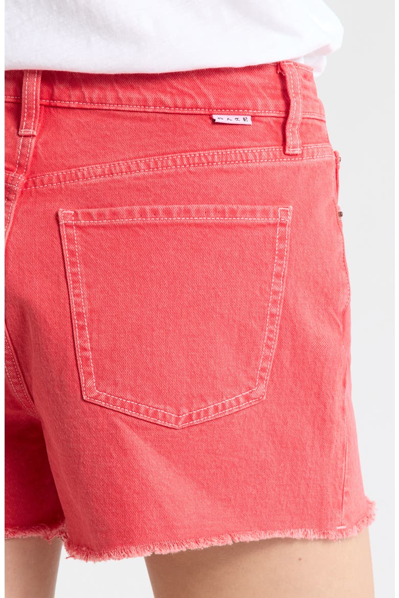 Troublemaker Fray Hem Shorts, Alternate, color, CHILI PEPPER